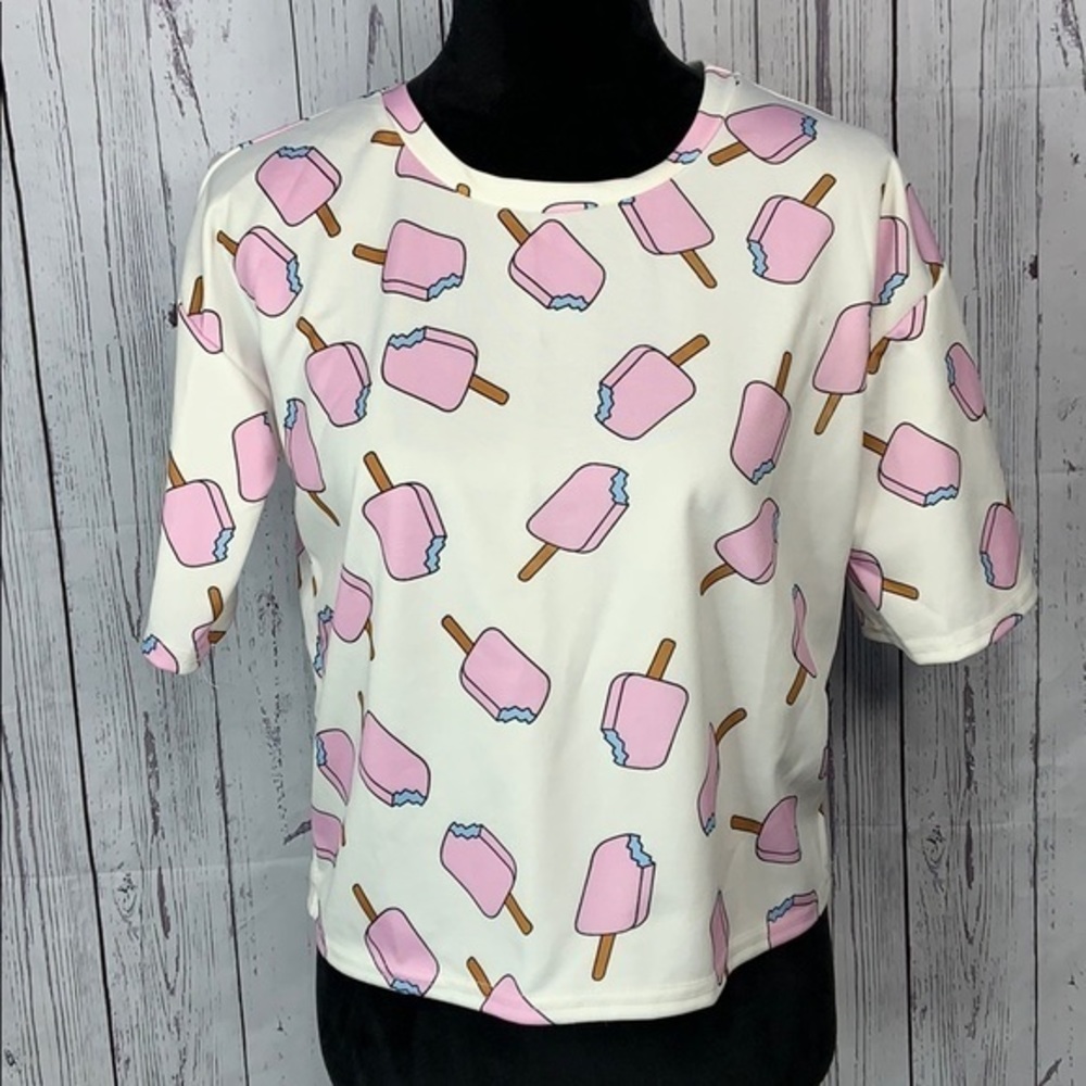 Baluoke white ice cream top size large